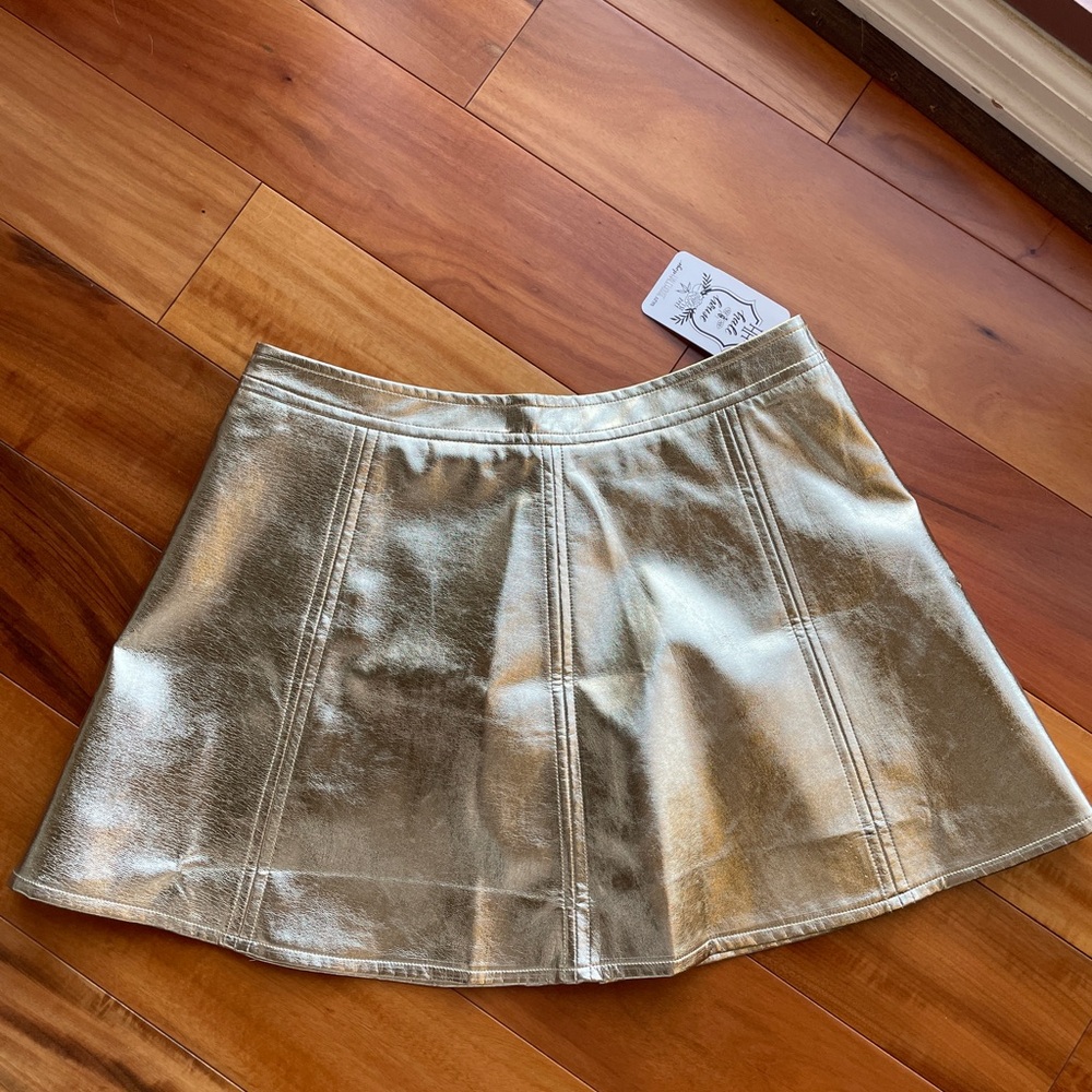 Hale HouseGold Metallic Skort
